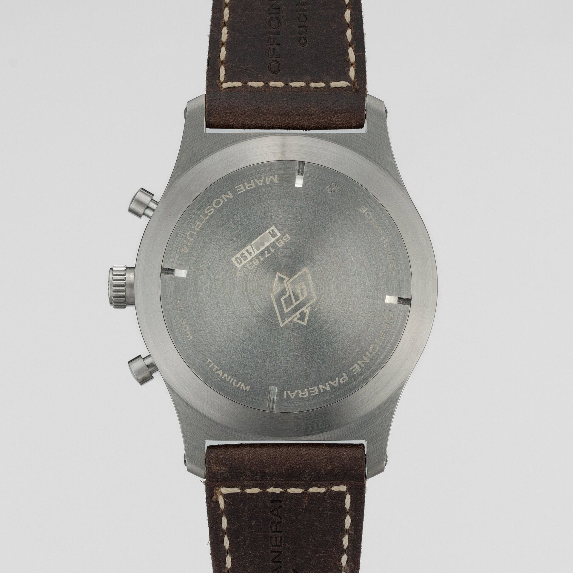 Panerai Mare Nostrum Titanio Chronograph Limited edition PAM00603 titanium Brown 2015 - Right side view