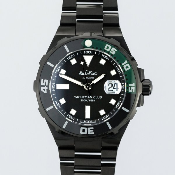 Yachtman Club Black DLC & Green Accents - P1251N.NJV4000N.3614