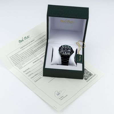 Paul Picot Yachtman Club Black DLC & Green Accents P1251N.NJV4000N.3614 - Alternate view