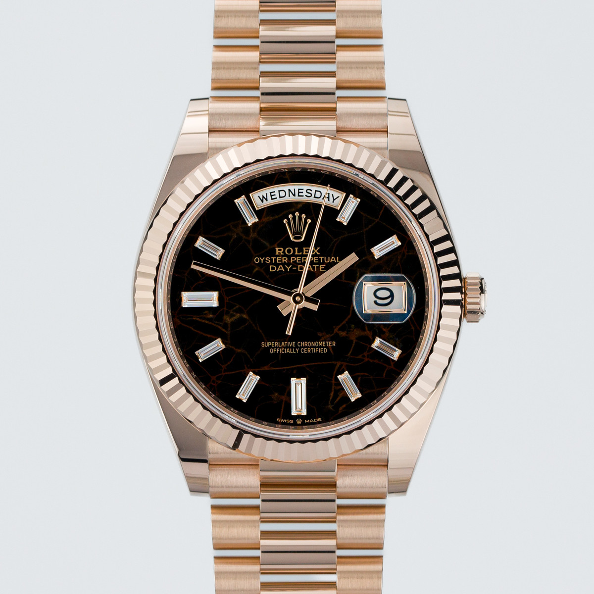 Day-Date 40 Rose Gold x Eisenkiesel dial - Image 1
