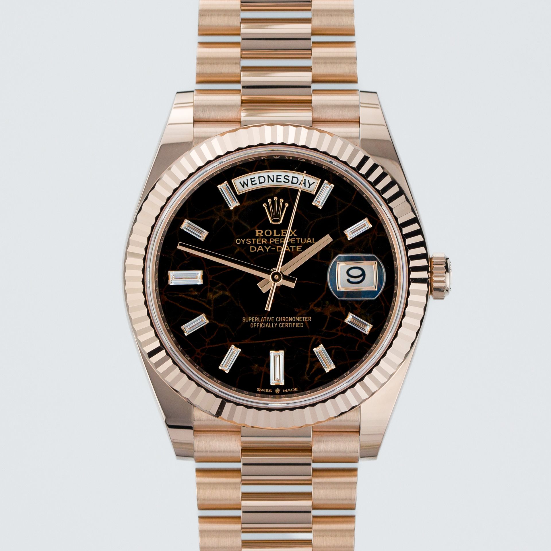Rolex Day-Date 40 Rose Gold x Eisenkiesel dial 228235 rose gold Brown 2023