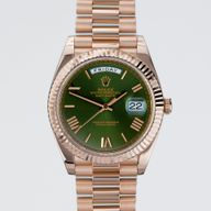 Day-Date 40 Rose gold x Olive Green dial - Image 1