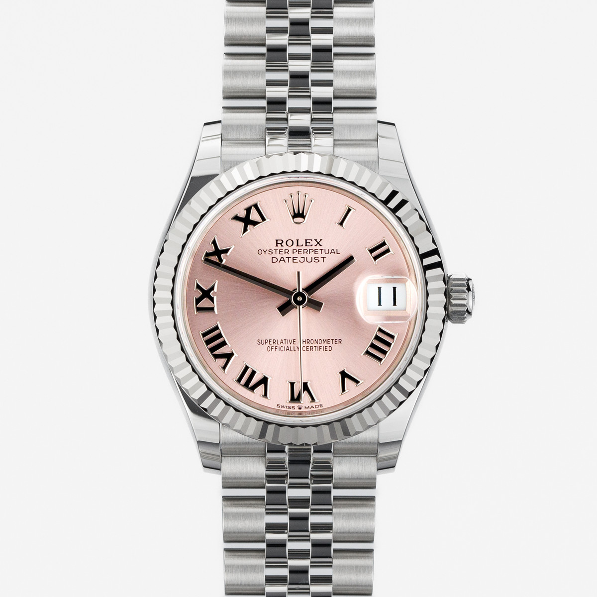 Ladies Datejust 31 Pink Roman dial and White Gold - Image 1