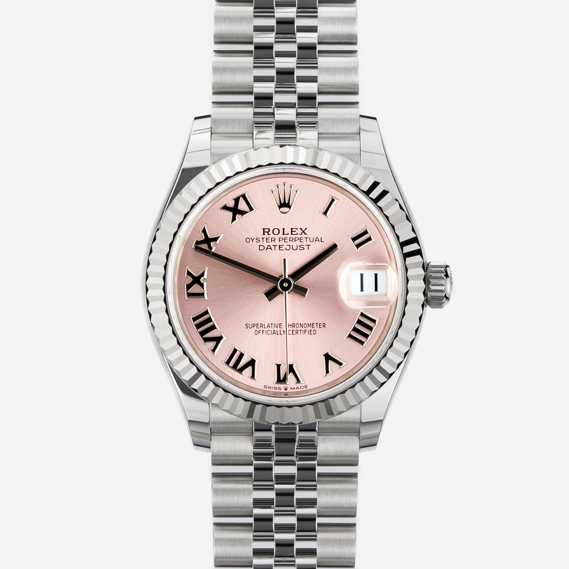 Ladies Datejust 31 Pink Roman dial and White Gold - Image 1