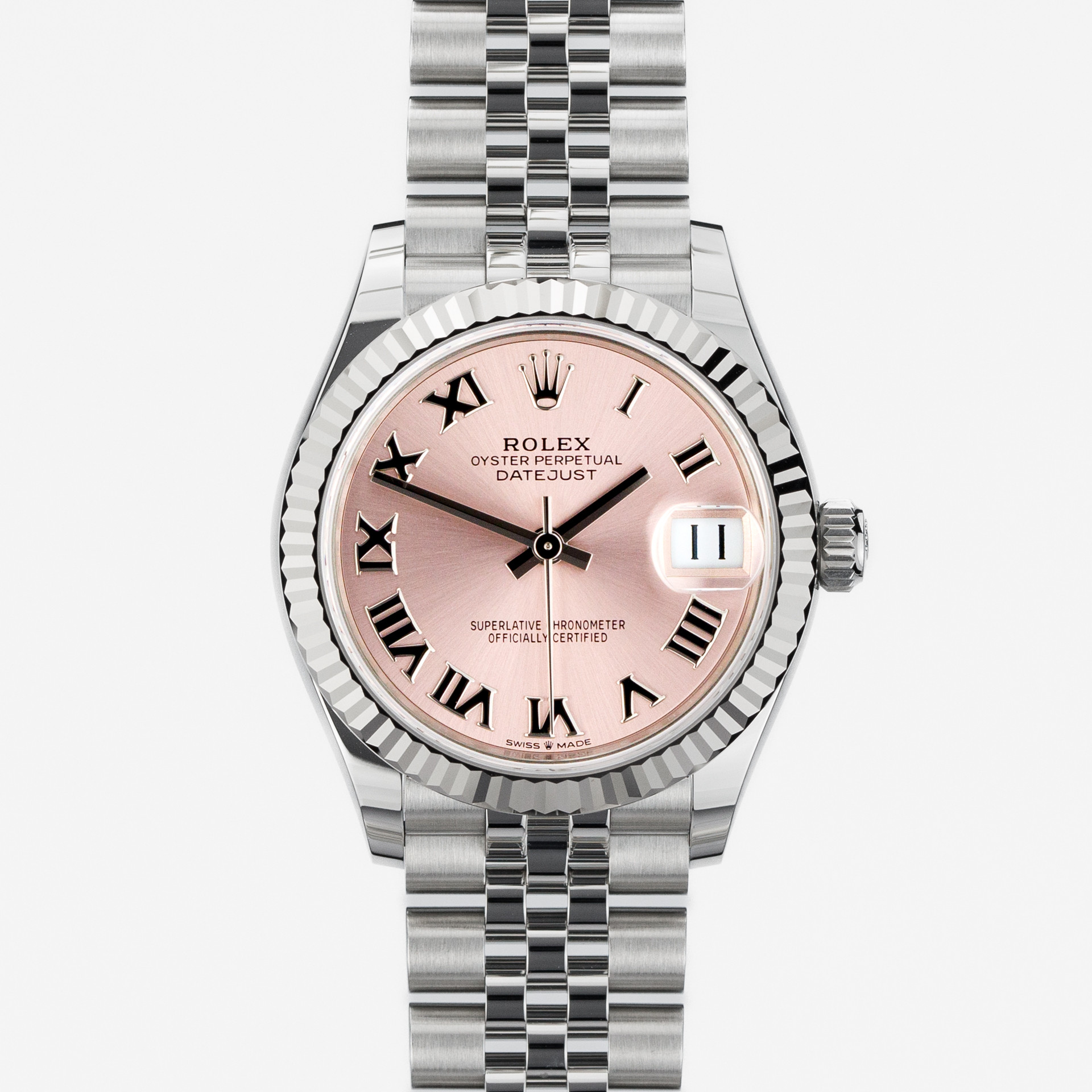 Ladies Datejust 31 Pink Roman dial and White Gold - Image 1