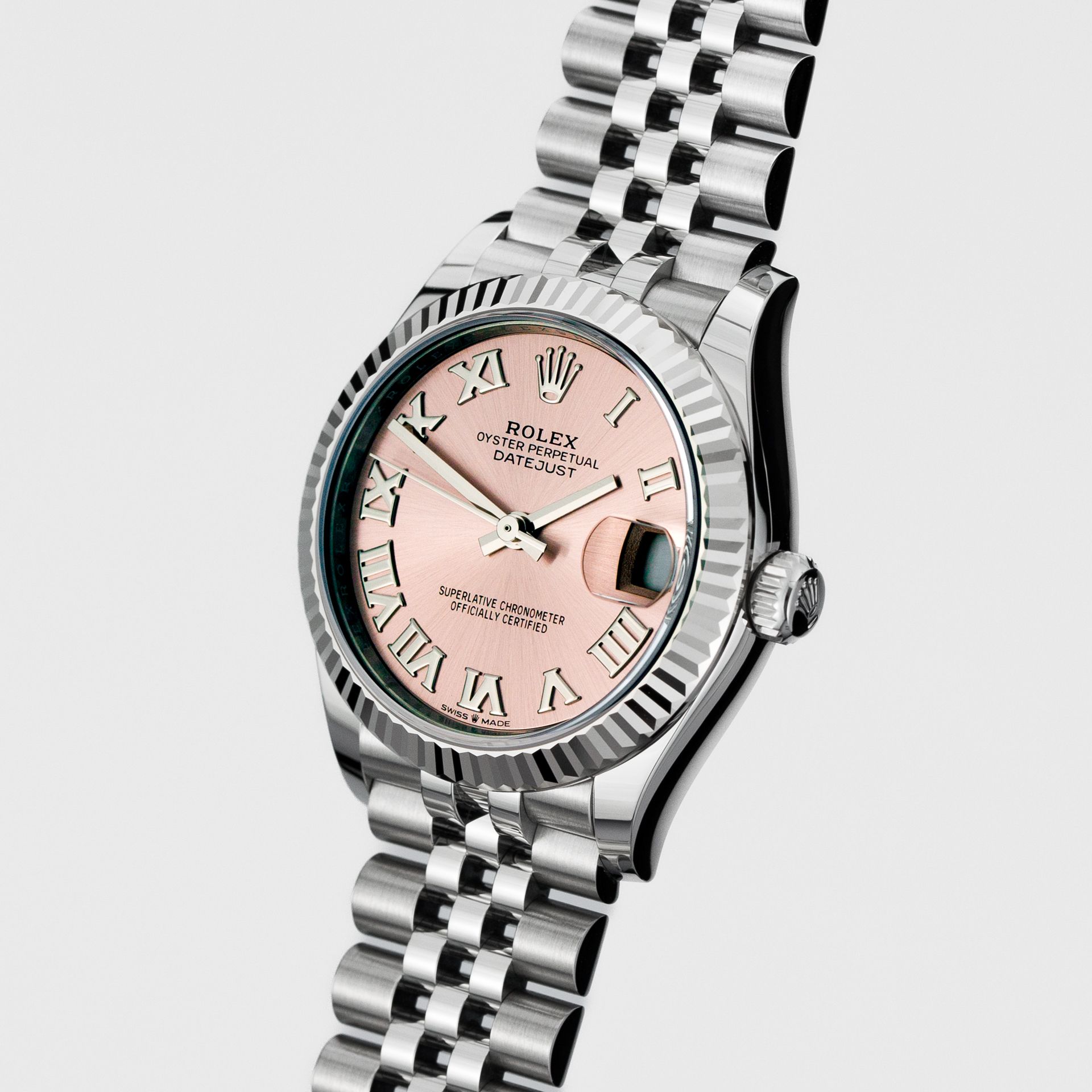 Ladies Datejust 31 Pink Roman dial and White Gold - Image 3