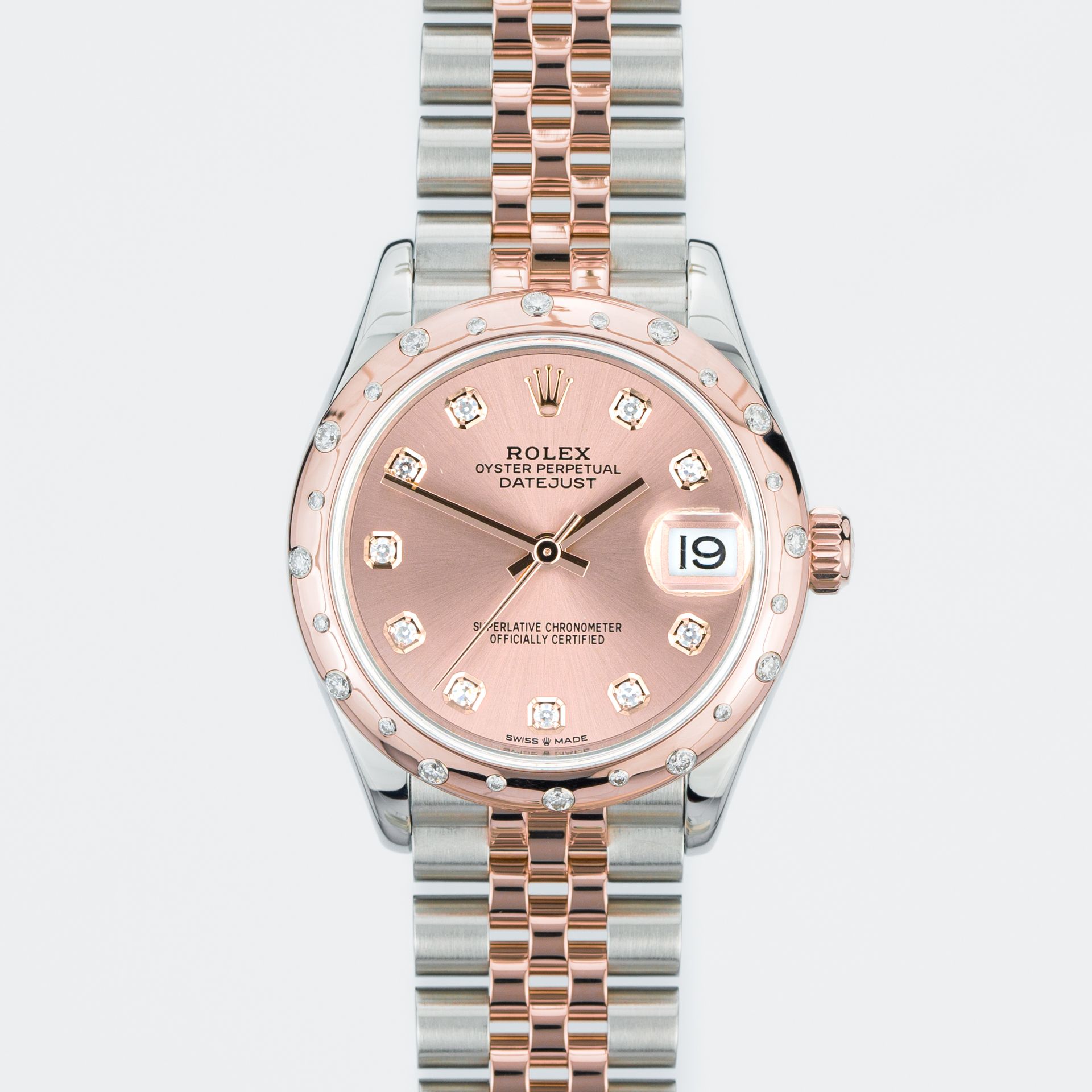 Rolex Datejust 31 Rose dial with Diamonds 278341RBR steel Pink 2020