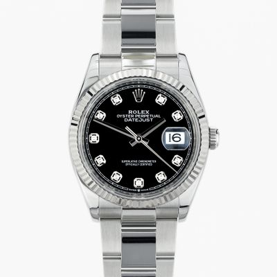 Rolex Datejust 36 Black diamond dial 126234 - Very Good condition, 2023