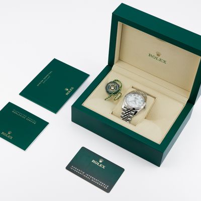 Rolex Datejust 41 White Roman dial and Jubilee 126334 - Alternate view