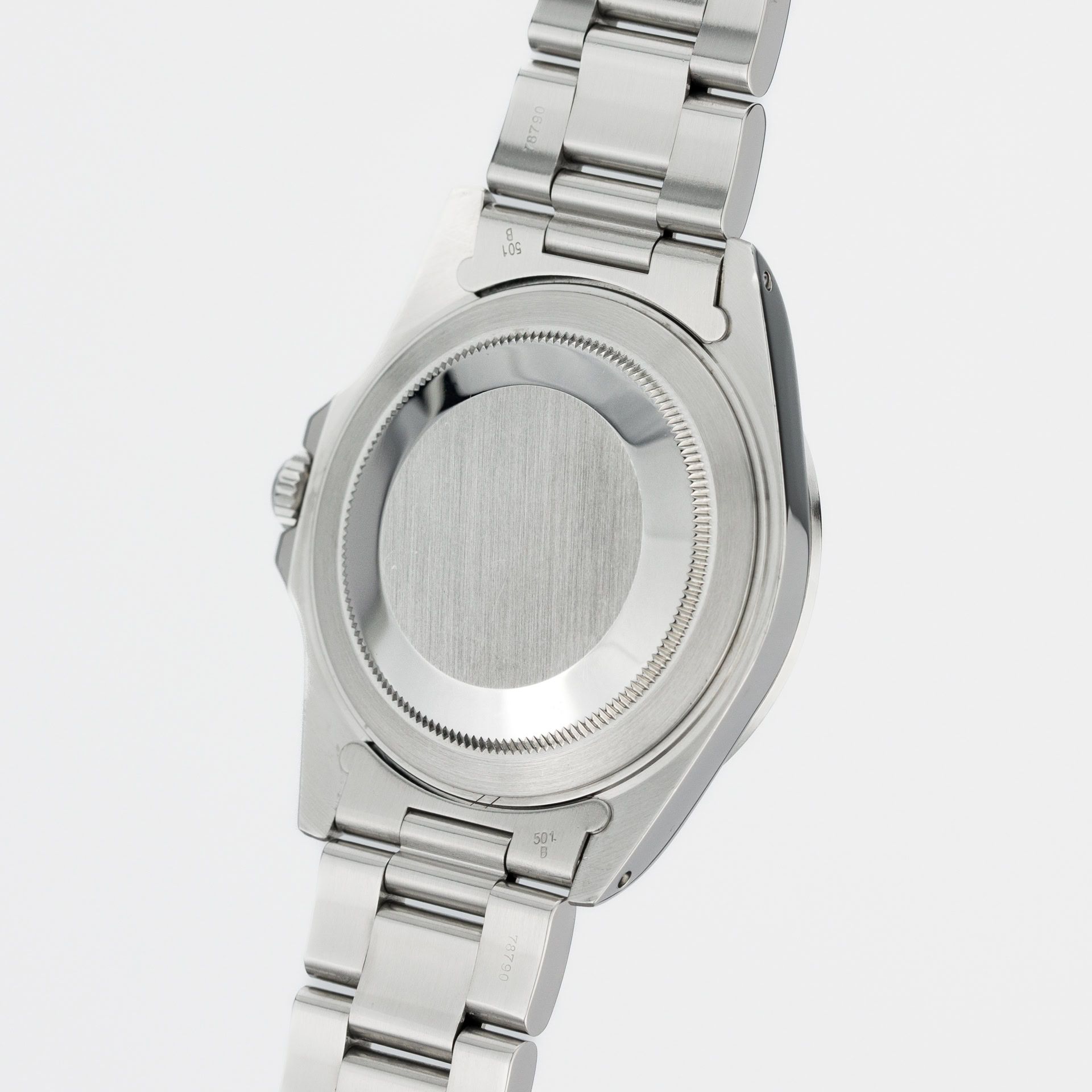 Rolex Explorer II Polar - Rare Full set 16570 steel White 1999 - Diagonal back view