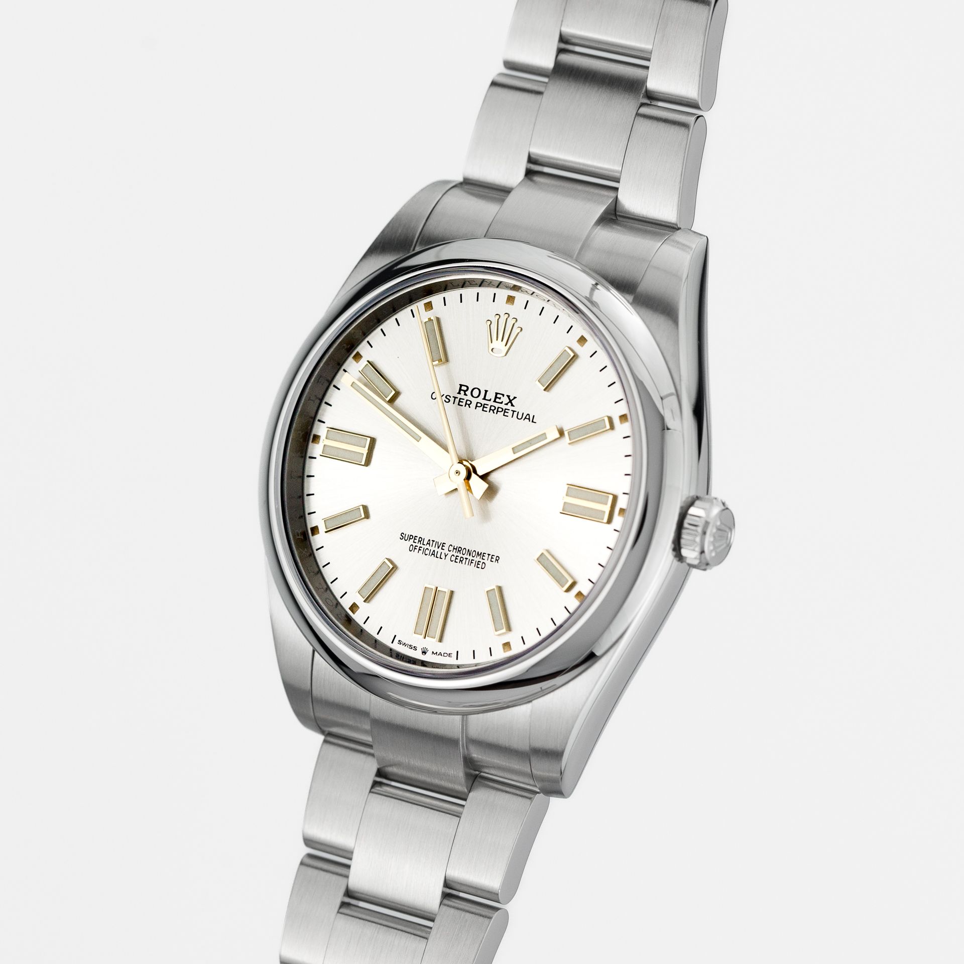 Oyster Perpetual 41 Silver Sunray dial - Image 3