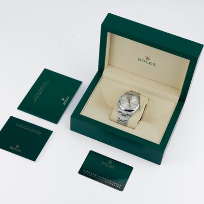 Rolex Oyster Perpetual 41 Silver Sunray dial 124300 - Alternate view