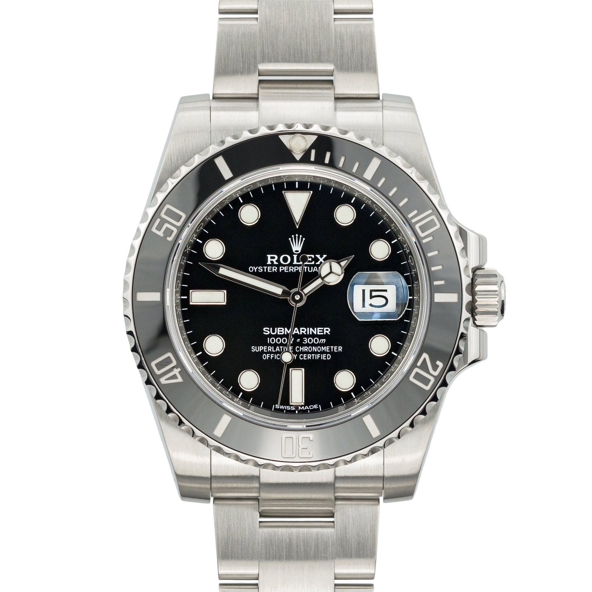 Rolex Submariner Date 116610LN steel Black 2017