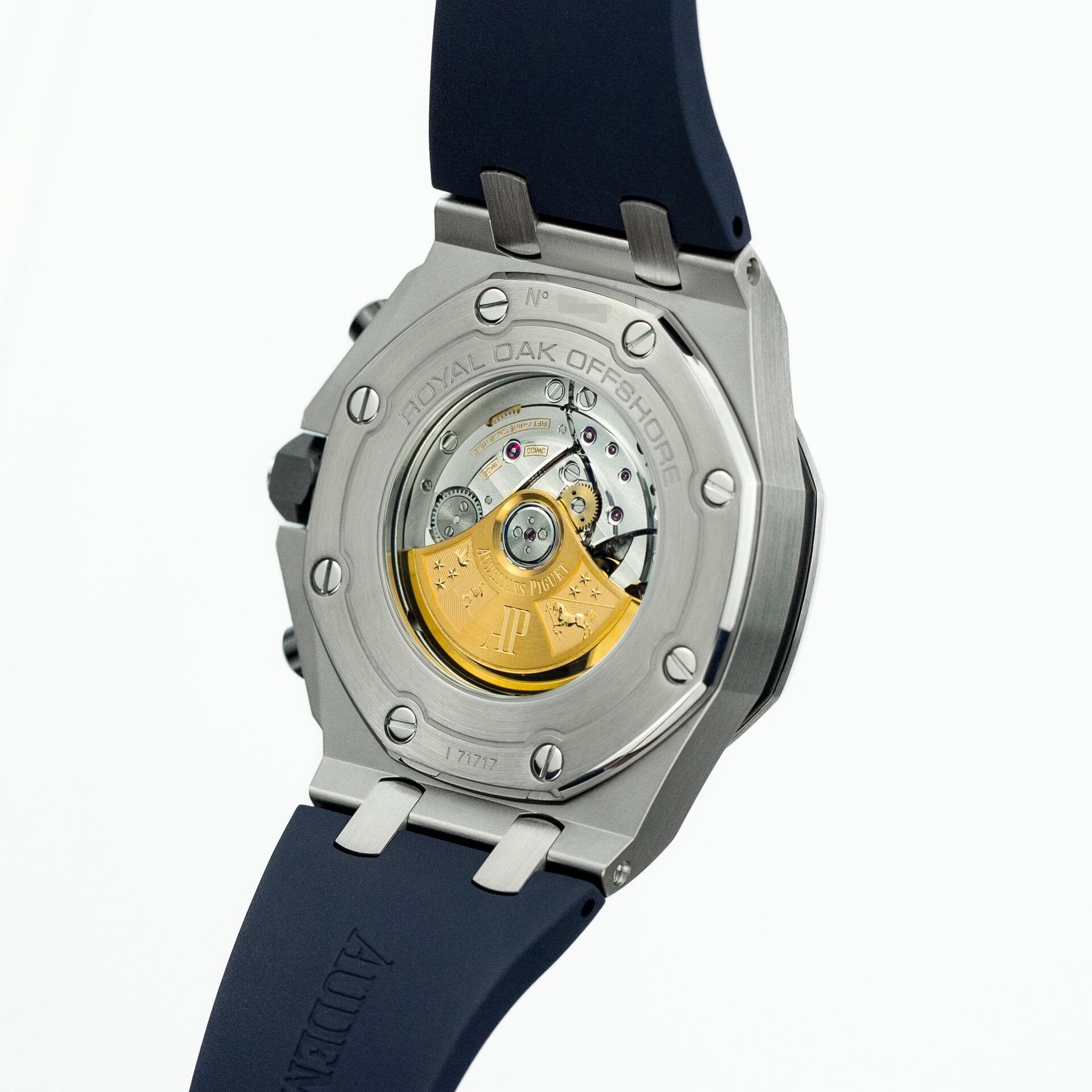 Audemars Piguet Royal Oak Offshore Chronograph NAVY 26470ST.OO.A027CA.01 steel Blue 2016 - Diagonal back view
