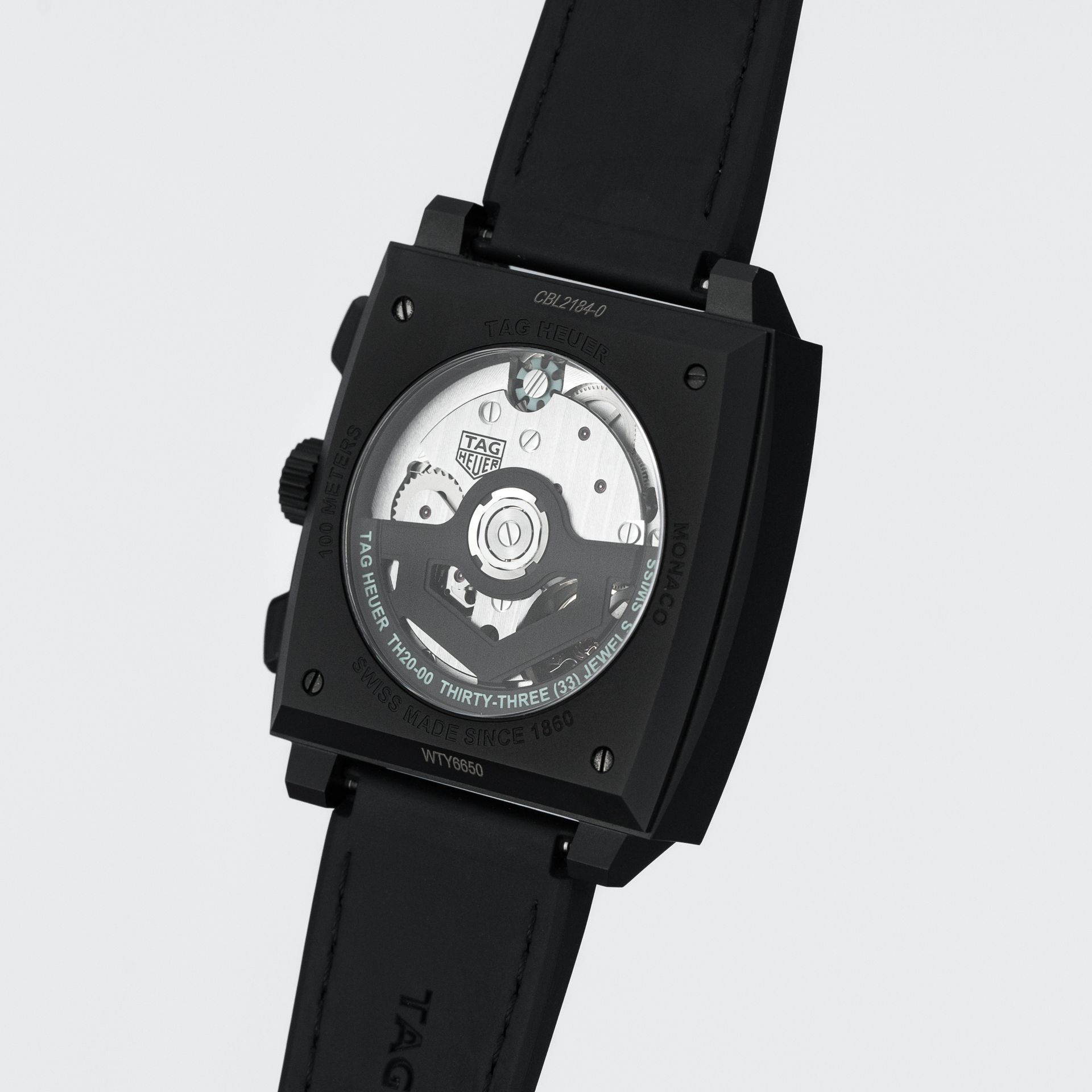 Monaco Chronograph Skeleton - Turquoise Accent & DLC titanium - Image 4