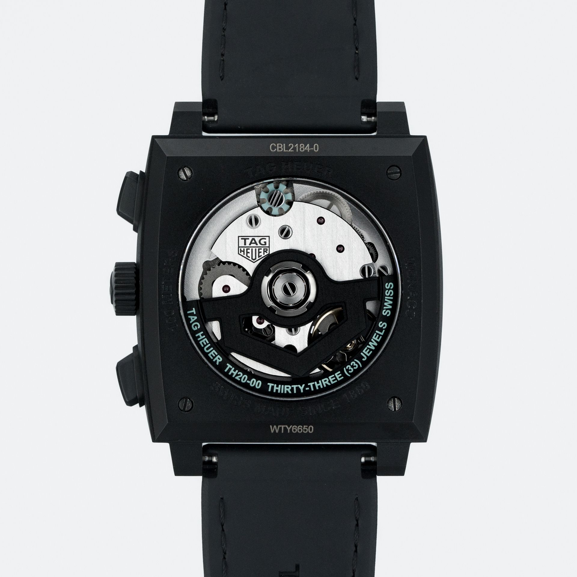 Monaco Chronograph Skeleton - Turquoise Accent & DLC titanium - Image 5