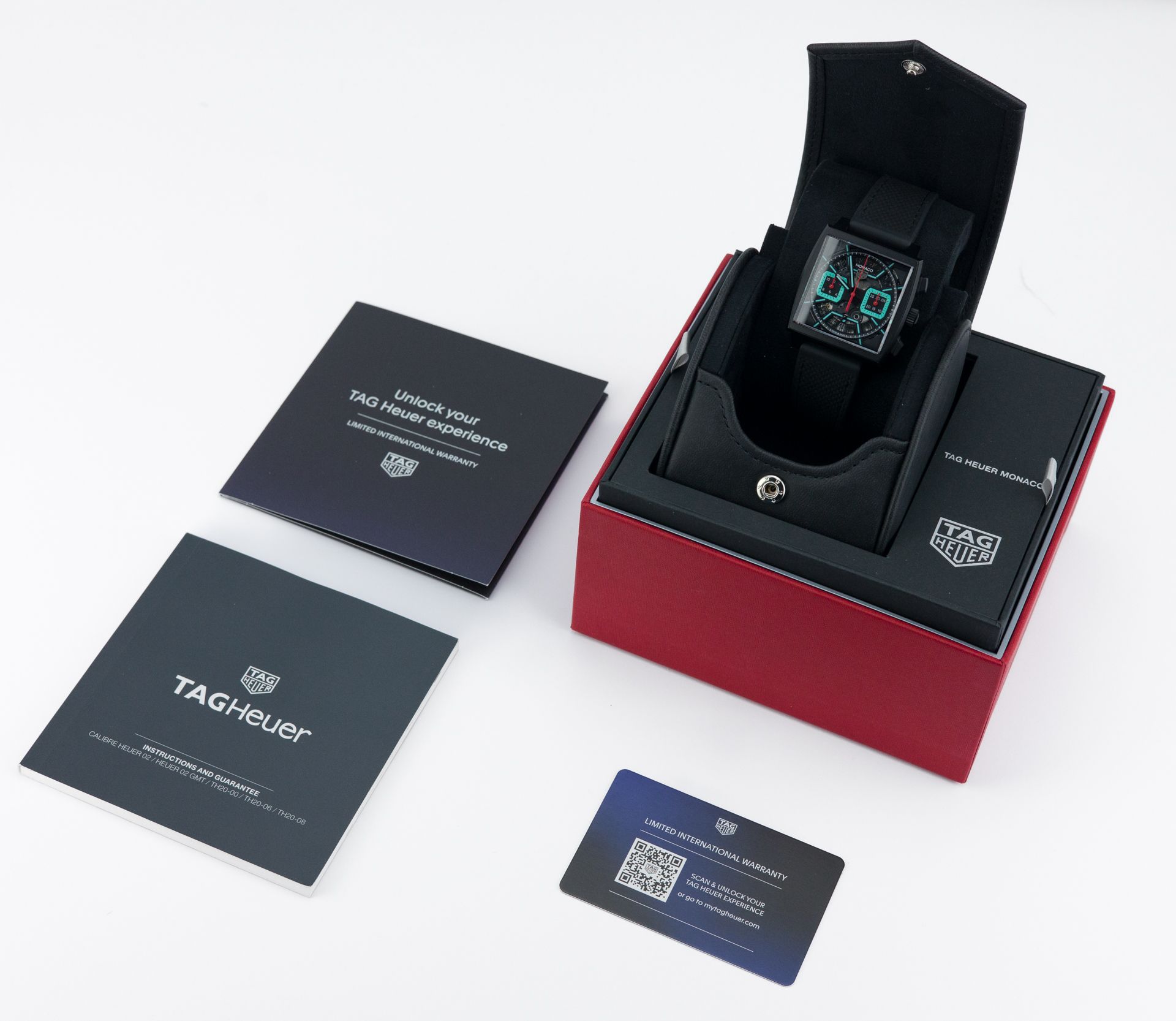 Monaco Chronograph Skeleton - Turquoise Accent & DLC titanium - Image 2