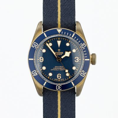 Tudor Heritage Black Bay Bronze Bucherer Blue edition 79250BB-0001 - Very Good condition, 2017