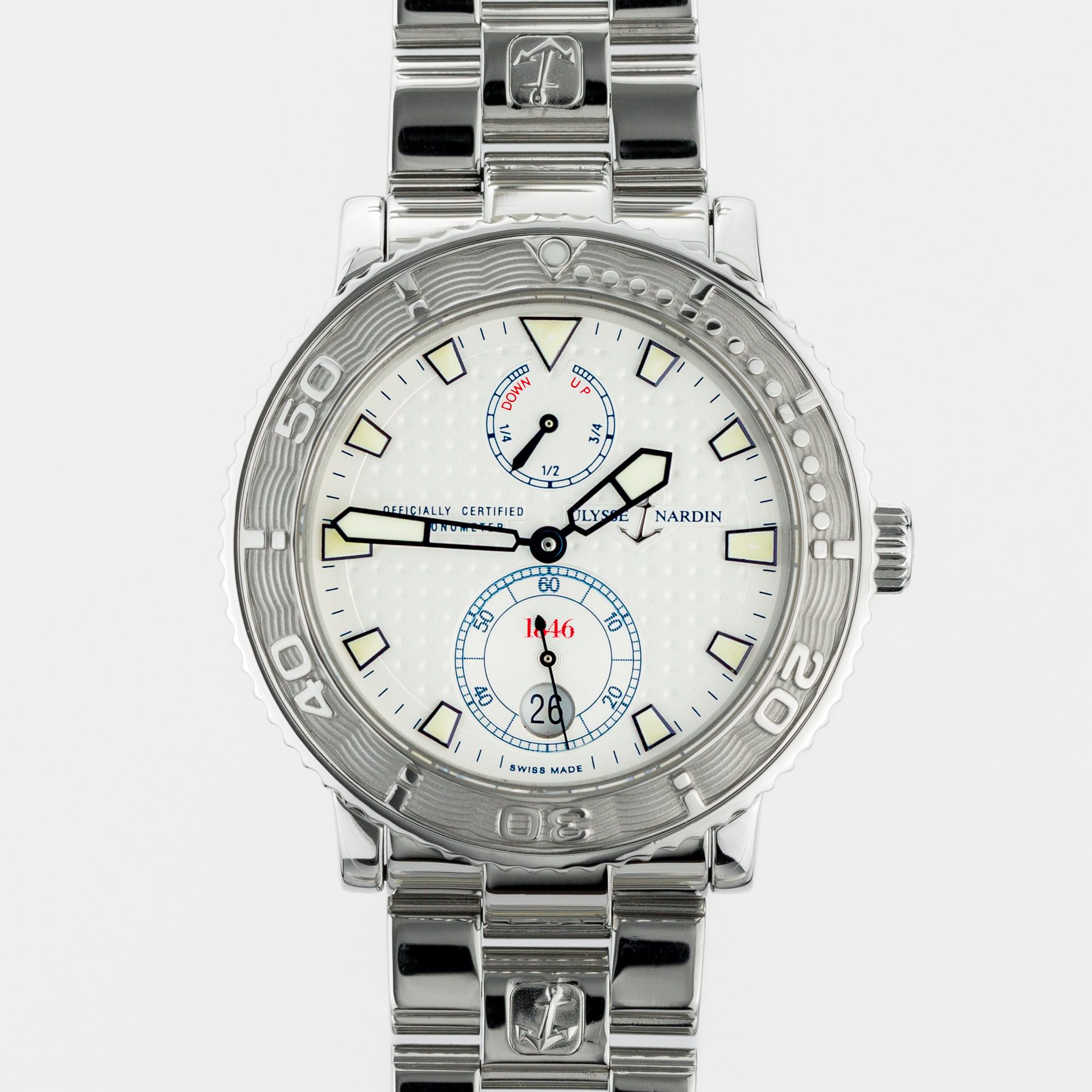 Ulysse Nardin Maxi Marine Diver 263-55-7 steel White