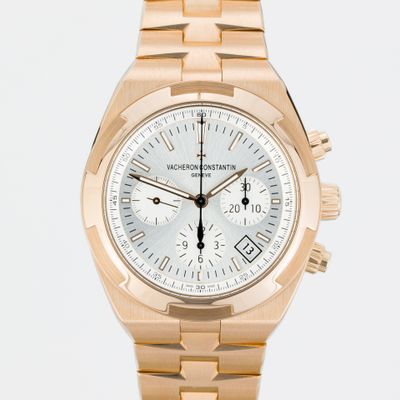Vacheron Constantin Overseas Chronograph - Full Rose Gold (on bracelet) 5500V/000R-B074 - New/Mint condition, 2022